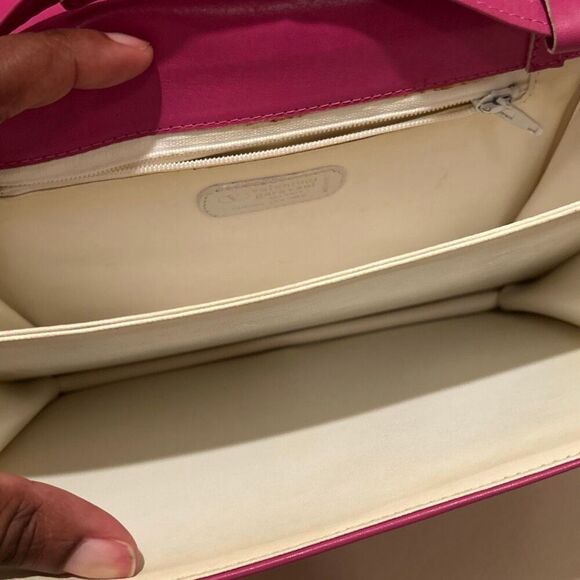 Valentino Garavani Black & White Polka Dot Crossbody Bag Purse Pink Trim Preppy - Picture 4 of 13